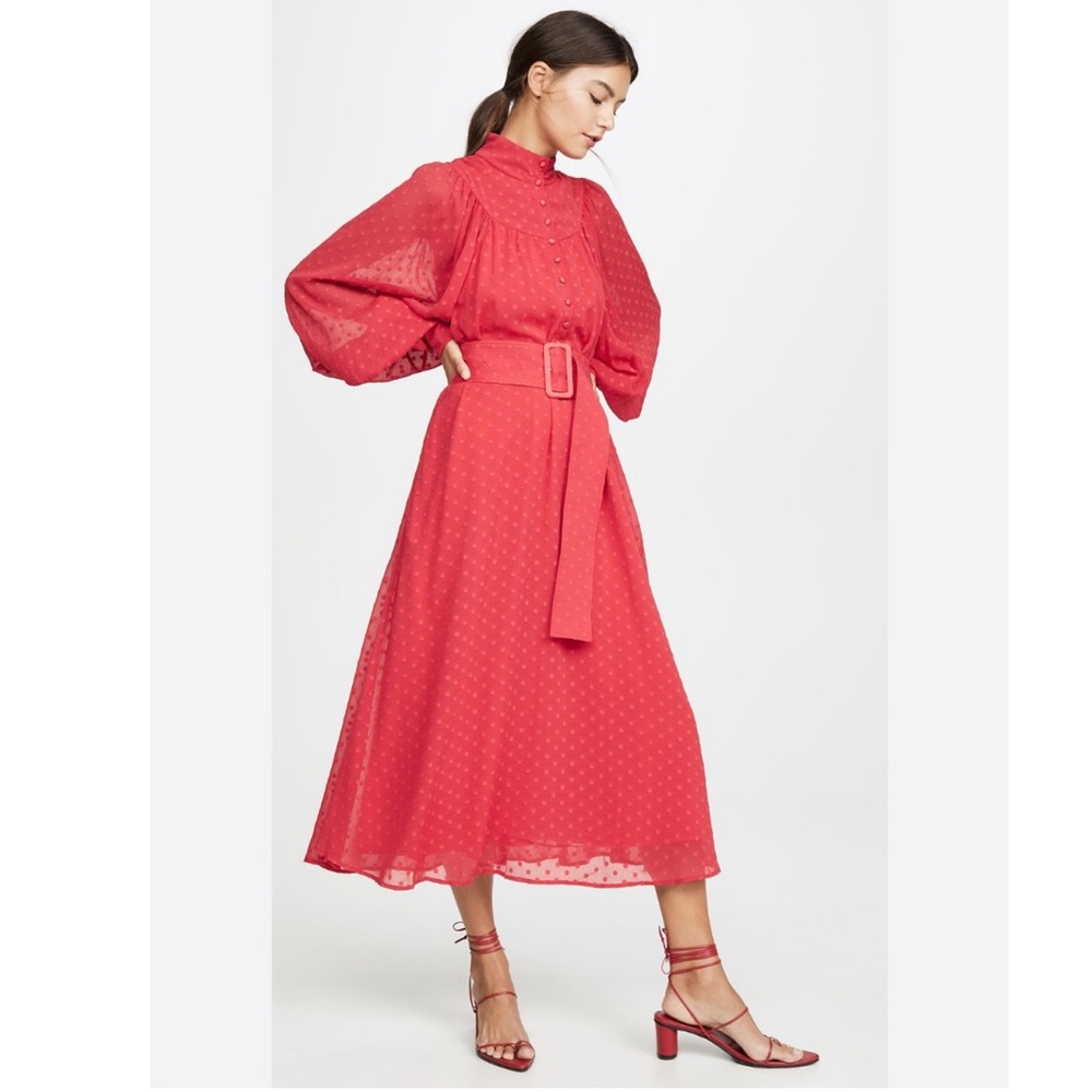 ROTATE Birger Christensen Number 37 Dress - Red